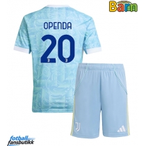 Juventus Lois Openda #20 Bortedraktsett Barn 2025-26 Kortermet (+ Korte bukser)